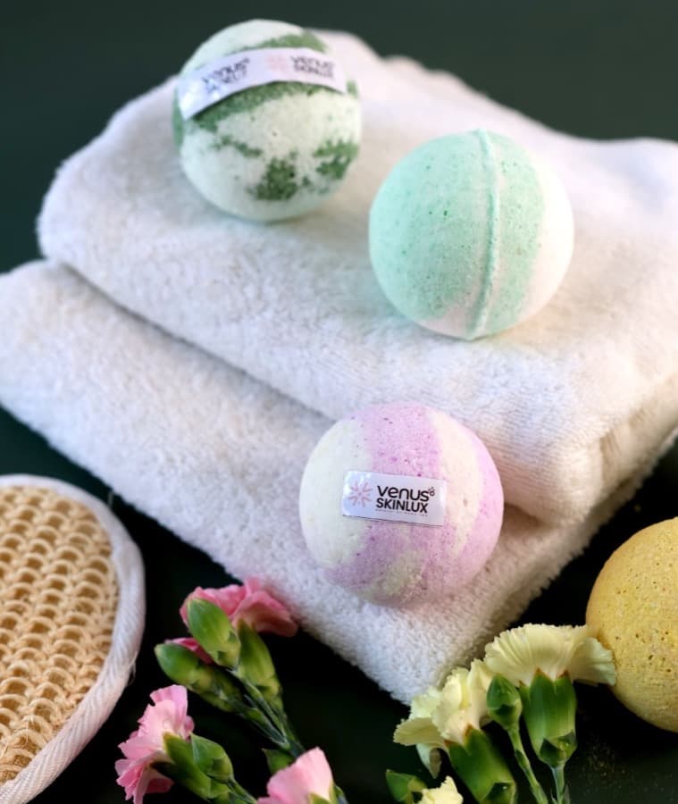 Artisan Bath Bomb Towel Gift